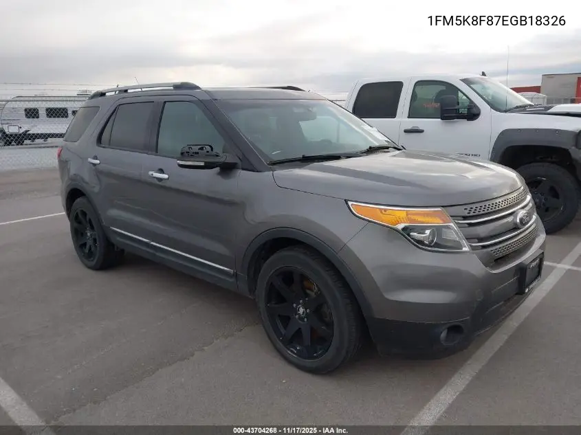 1FM5K8F87EGB18326 2014 Ford Explorer Limited