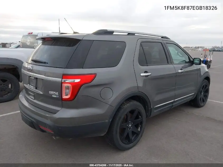 1FM5K8F87EGB18326 2014 Ford Explorer Limited