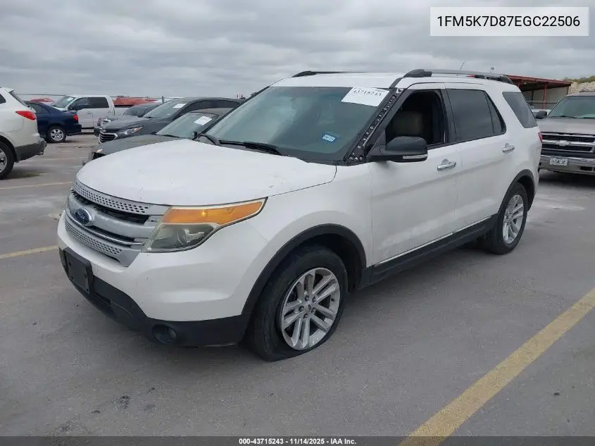 1FM5K7D87EGC22506 2014 Ford Explorer Xlt