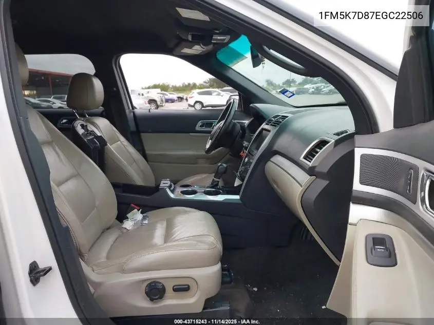 1FM5K7D87EGC22506 2014 Ford Explorer Xlt