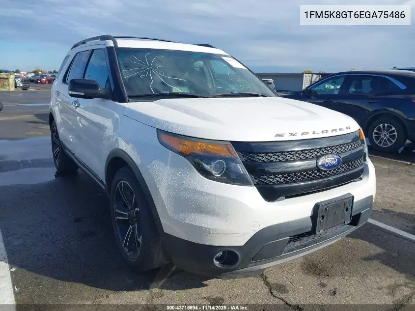 1FM5K8GT6EGA75486 2014 Ford Explorer Sport