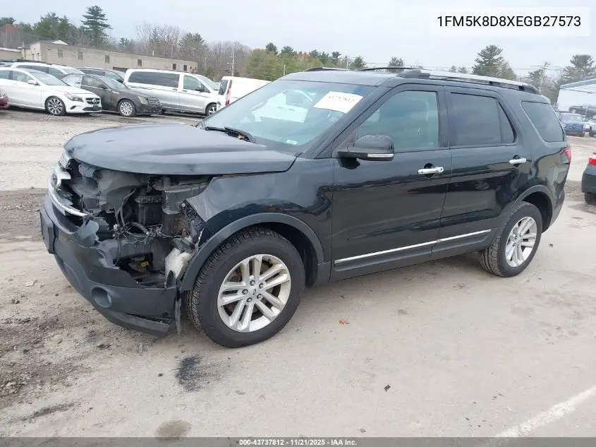1FM5K8D8XEGB27573 2014 Ford Explorer Xlt