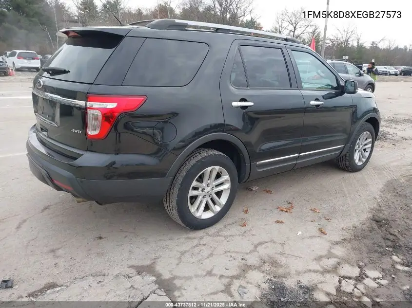 1FM5K8D8XEGB27573 2014 Ford Explorer Xlt