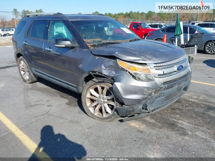 1FM5K7D82EGA06109 2014 Ford Explorer Xlt