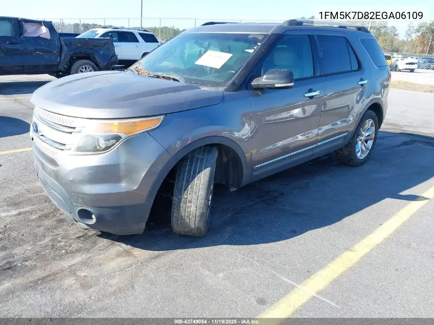 1FM5K7D82EGA06109 2014 Ford Explorer Xlt