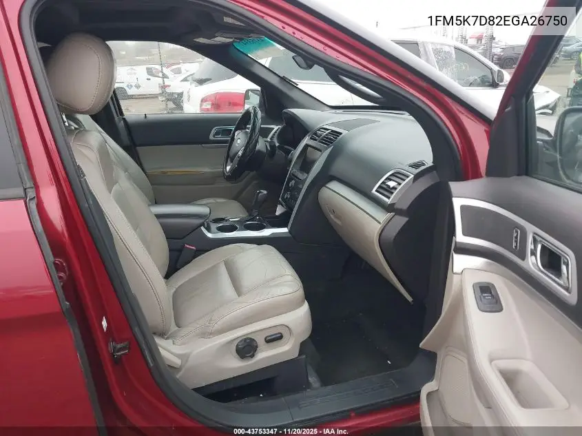 1FM5K7D82EGA26750 2014 Ford Explorer Xlt