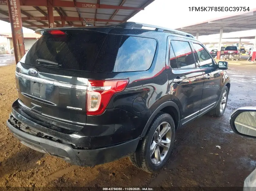 1FM5K7F85EGC39754 2014 Ford Explorer Limited
