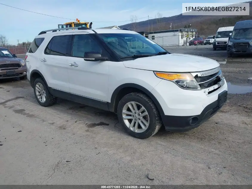 1FM5K8D84EGB27214 2014 Ford Explorer Xlt