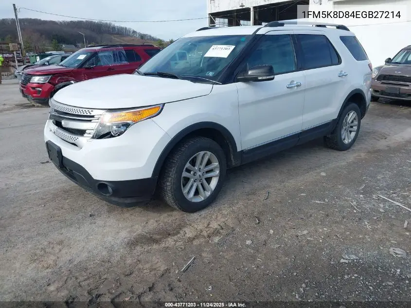 1FM5K8D84EGB27214 2014 Ford Explorer Xlt