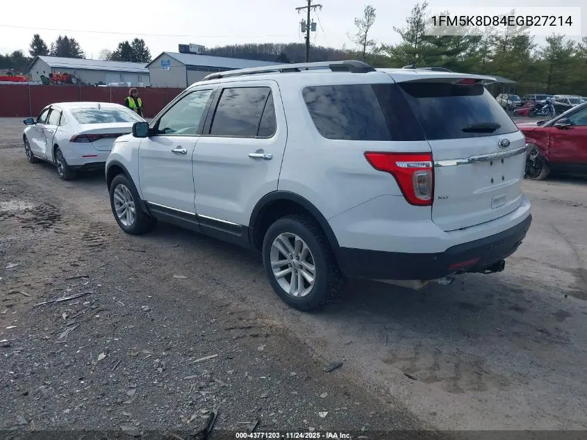 1FM5K8D84EGB27214 2014 Ford Explorer Xlt
