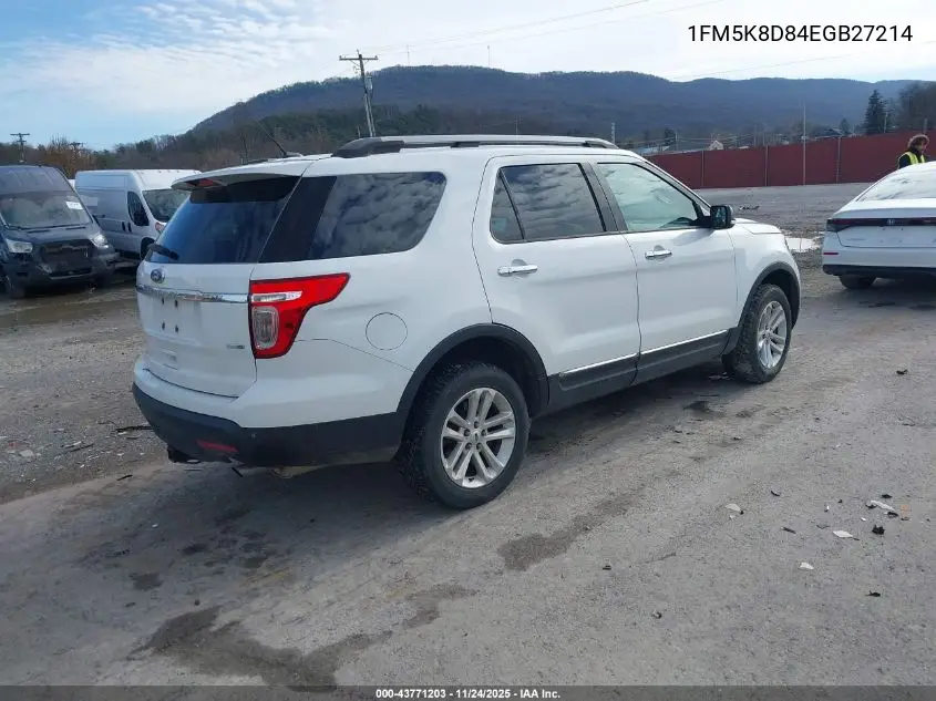 1FM5K8D84EGB27214 2014 Ford Explorer Xlt