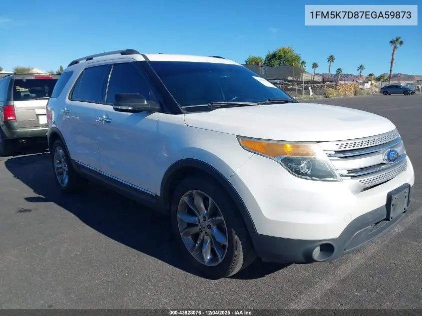 1FM5K7D87EGA59873 2014 Ford Explorer Xlt