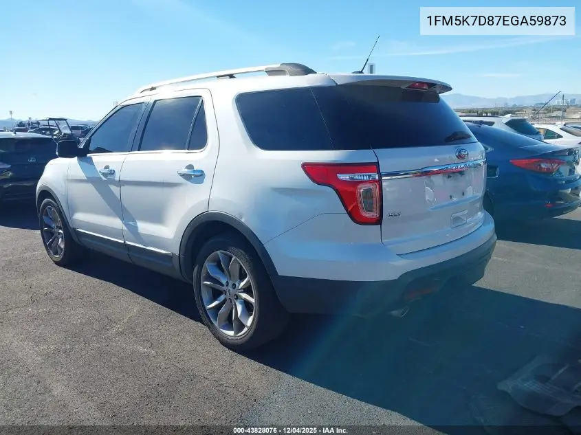 1FM5K7D87EGA59873 2014 Ford Explorer Xlt