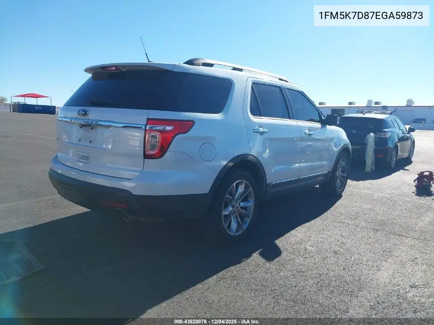 1FM5K7D87EGA59873 2014 Ford Explorer Xlt