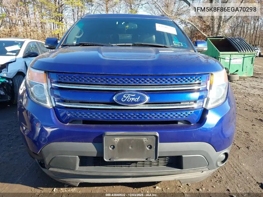 1FM5K8F86EGA70298 2014 Ford Explorer Limited