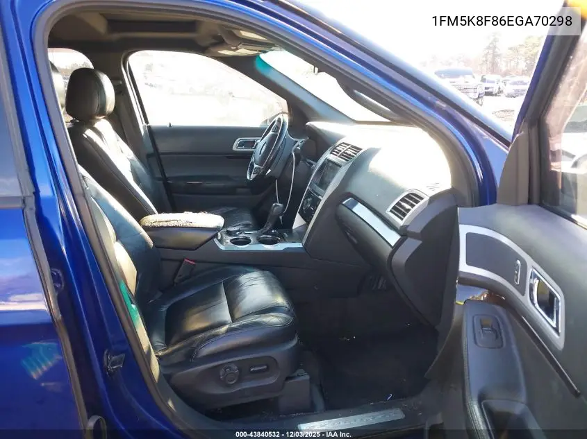 1FM5K8F86EGA70298 2014 Ford Explorer Limited