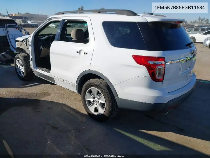 1FM5K7B85EGB11584 2014 Ford Explorer