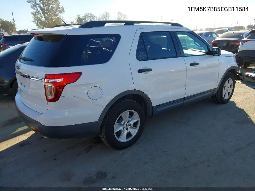 1FM5K7B85EGB11584 2014 Ford Explorer