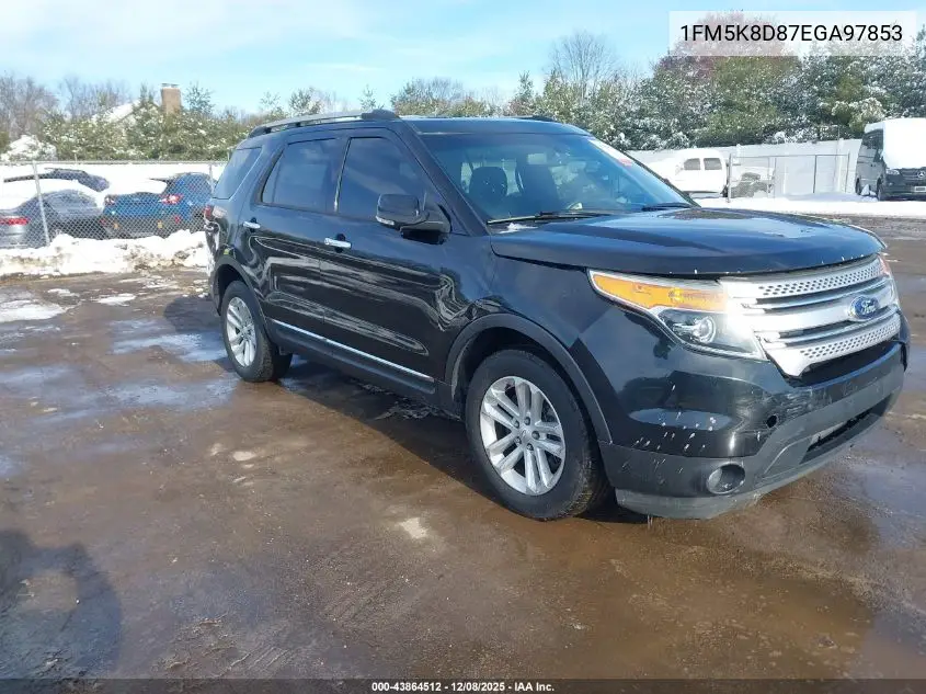 1FM5K8D87EGA97853 2014 Ford Explorer Xlt