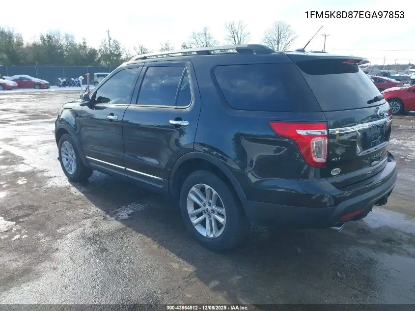 1FM5K8D87EGA97853 2014 Ford Explorer Xlt