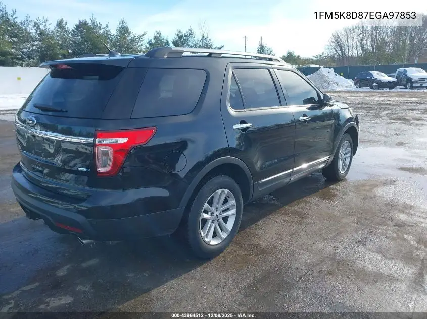 1FM5K8D87EGA97853 2014 Ford Explorer Xlt