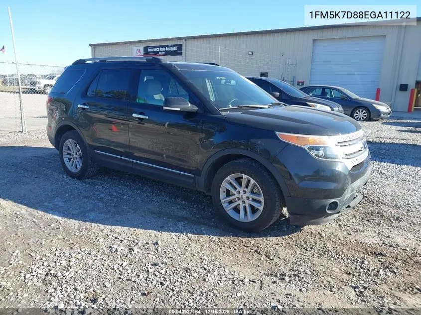 1FM5K7D88EGA11122 2014 Ford Explorer Xlt