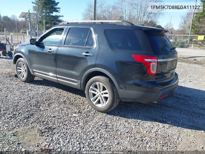 1FM5K7D88EGA11122 2014 Ford Explorer Xlt