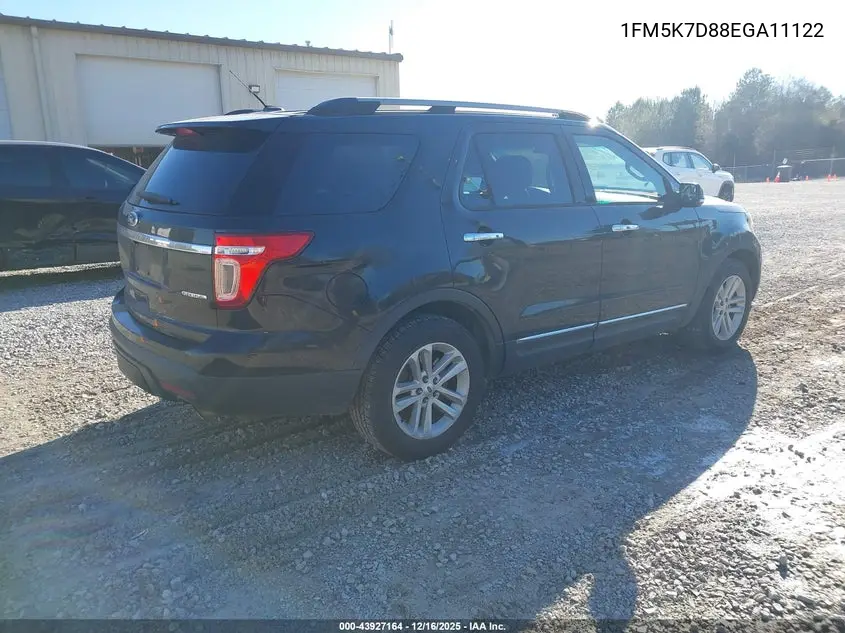 1FM5K7D88EGA11122 2014 Ford Explorer Xlt