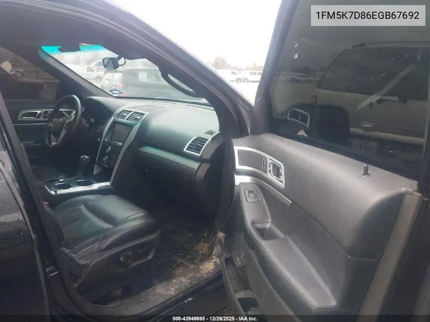 1FM5K7D86EGB67692 2014 Ford Explorer Xlt