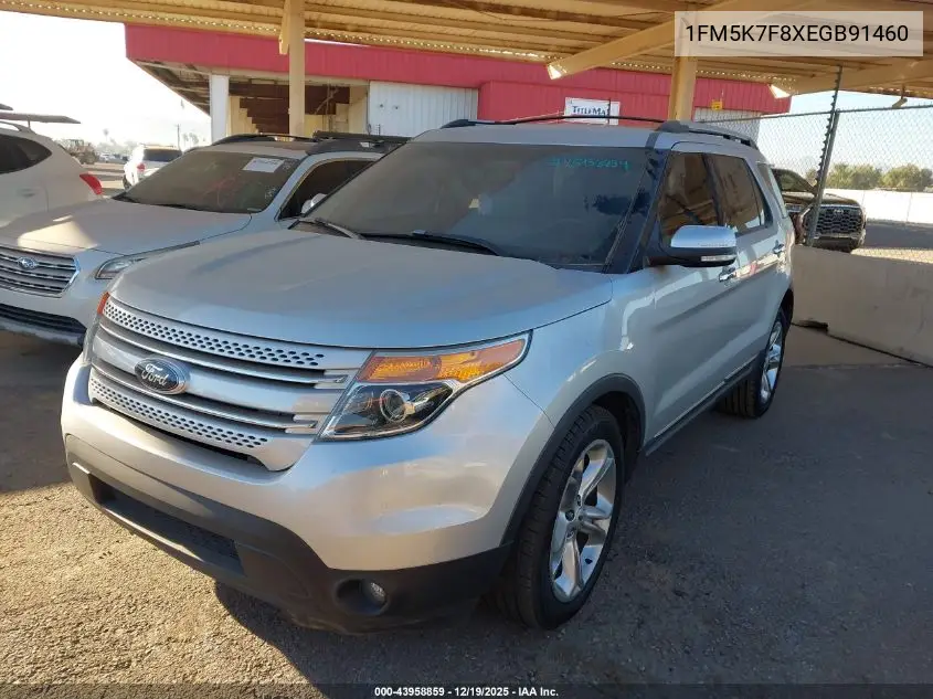 1FM5K7F8XEGB91460 2014 Ford Explorer Limited
