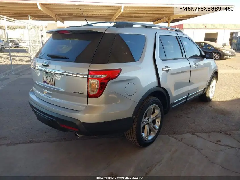1FM5K7F8XEGB91460 2014 Ford Explorer Limited