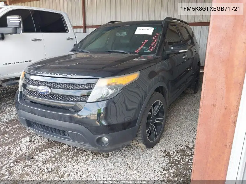 1FM5K8GTXEGB71721 2014 Ford Explorer Sport