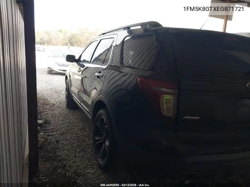 1FM5K8GTXEGB71721 2014 Ford Explorer Sport