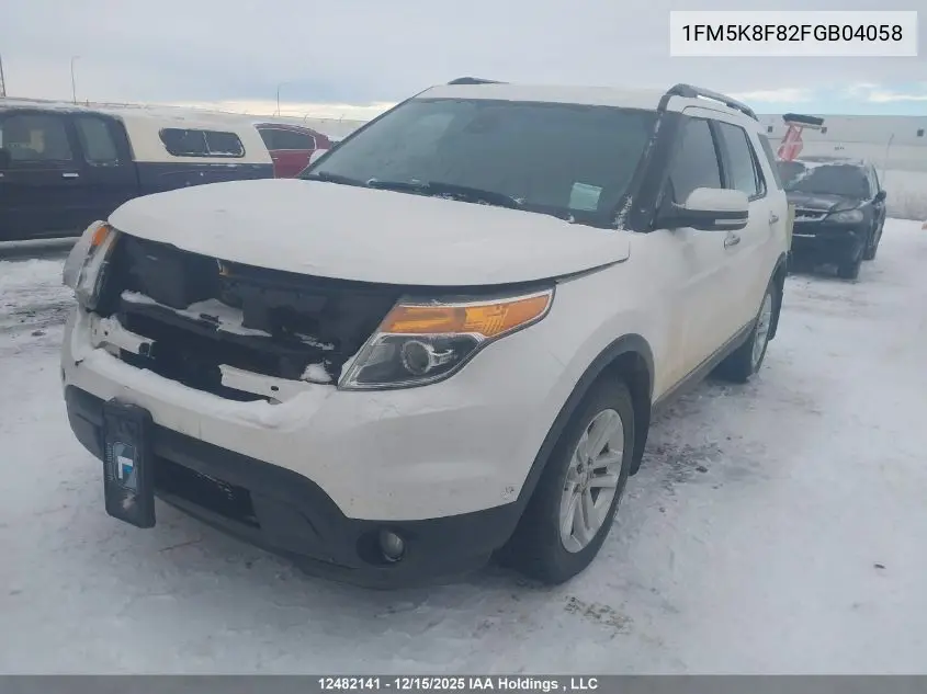 1FM5K8F82FGB04058 2015 Ford Explorer Limited