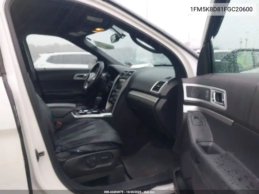 1FM5K8D81FGC20600 2015 Ford Explorer Xlt