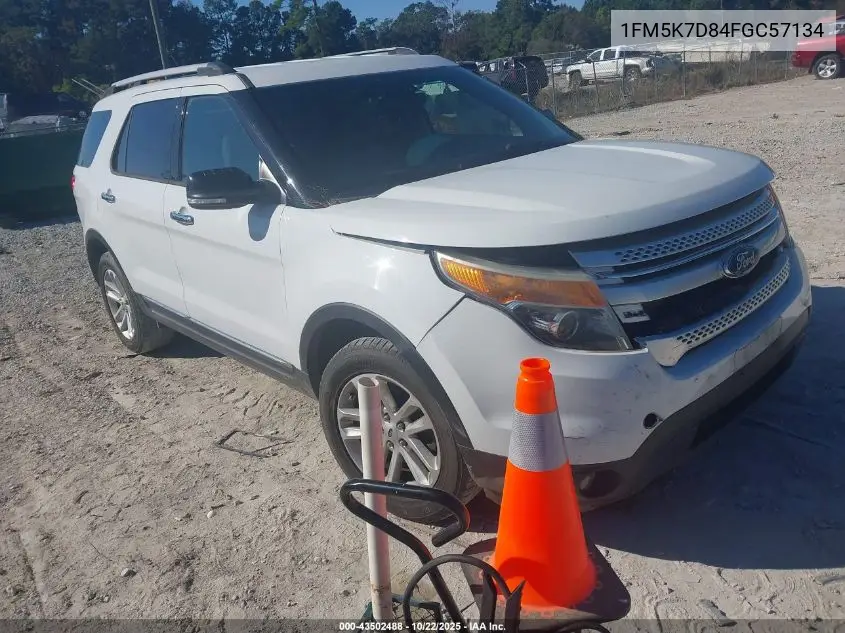 1FM5K7D84FGC57134 2015 Ford Explorer Xlt