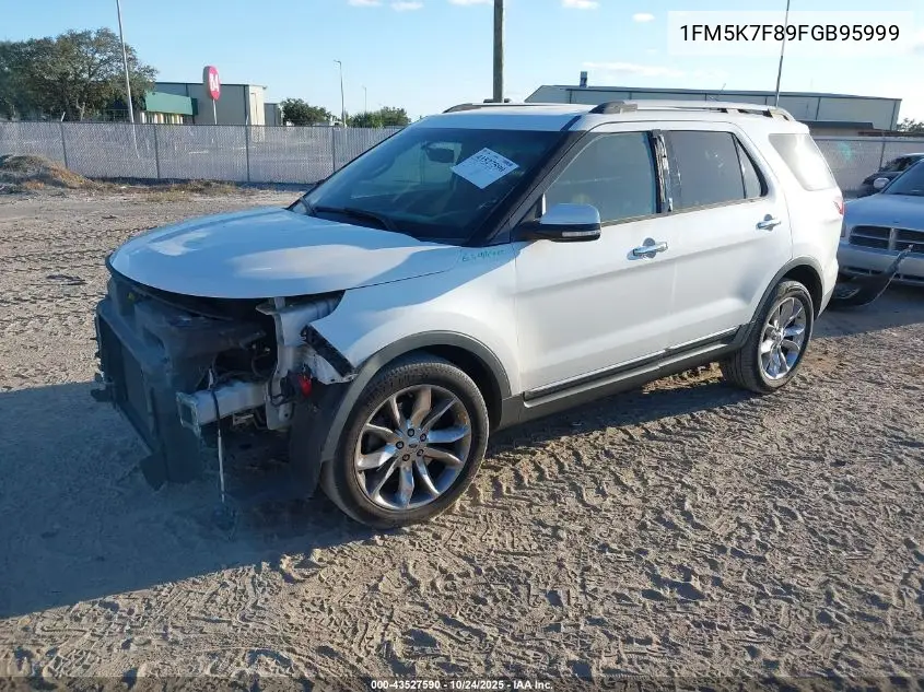1FM5K7F89FGB95999 2015 Ford Explorer Limited