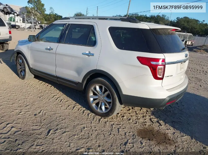 1FM5K7F89FGB95999 2015 Ford Explorer Limited