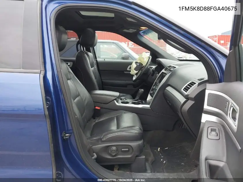 1FM5K8D88FGA40675 2015 Ford Explorer Xlt