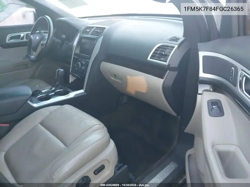 1FM5K7F84FGC26365 2015 Ford Explorer Limited