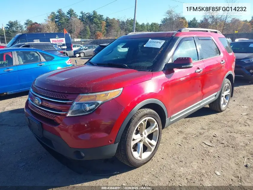 1FM5K8F85FGC14232 2015 Ford Explorer Limited