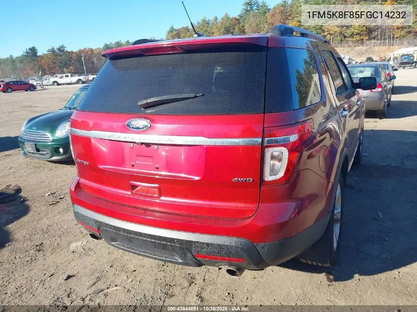 1FM5K8F85FGC14232 2015 Ford Explorer Limited