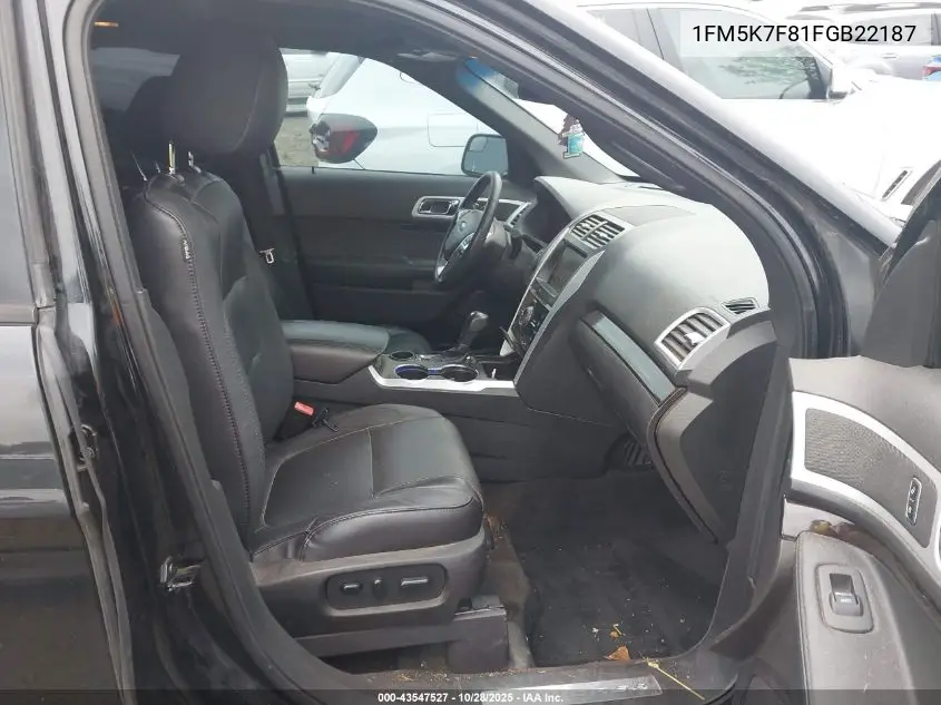 1FM5K7F81FGB22187 2015 Ford Explorer Limited