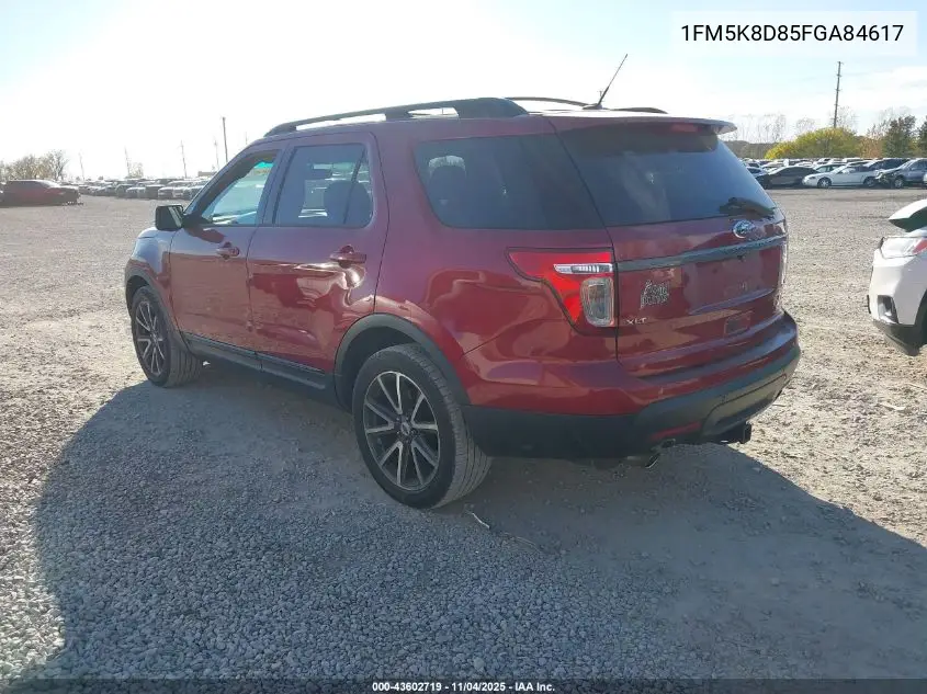 1FM5K8D85FGA84617 2015 Ford Explorer Xlt