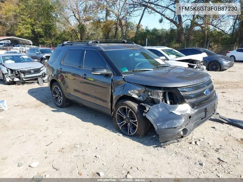 1FM5K8GT3FGB87230 2015 Ford Explorer Sport