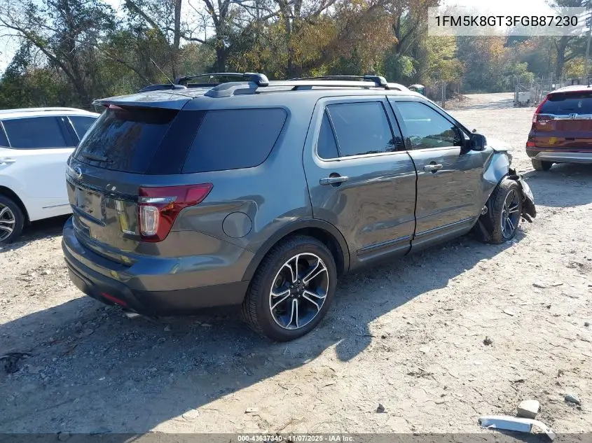 1FM5K8GT3FGB87230 2015 Ford Explorer Sport