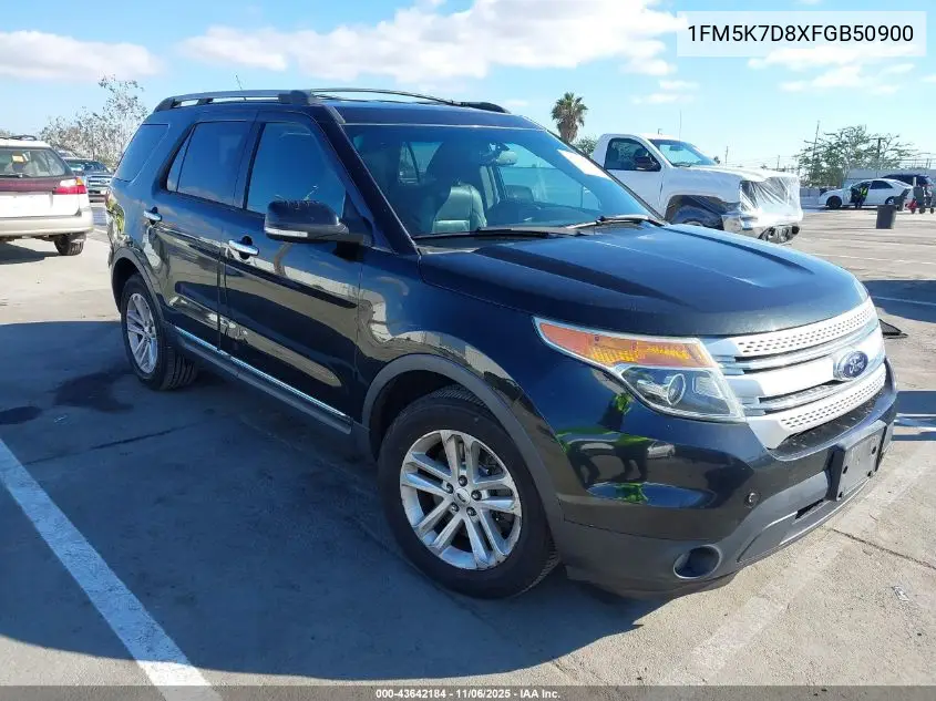 1FM5K7D8XFGB50900 2015 Ford Explorer Xlt