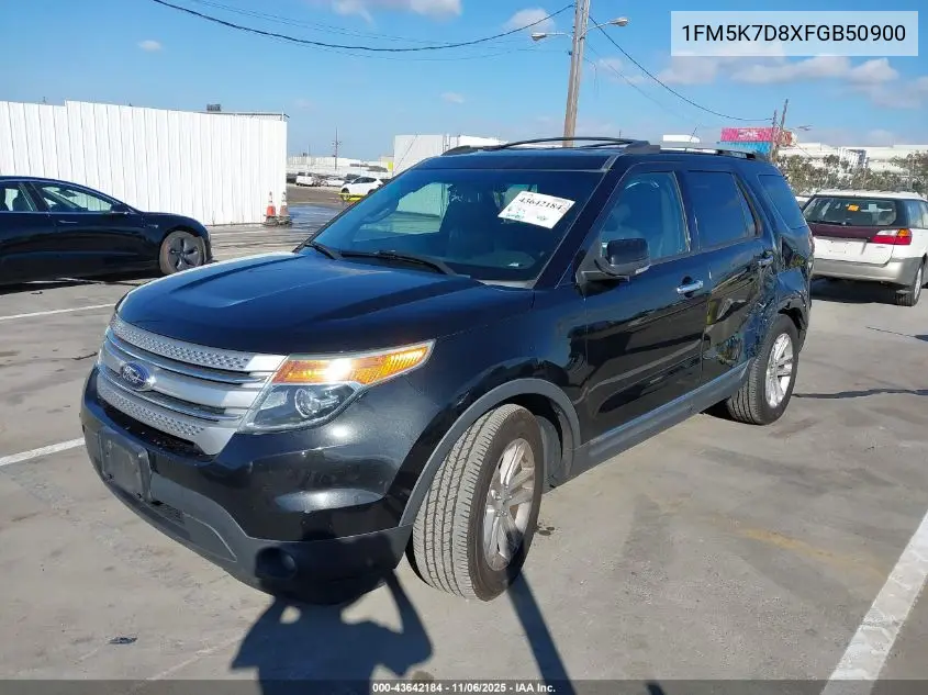 1FM5K7D8XFGB50900 2015 Ford Explorer Xlt