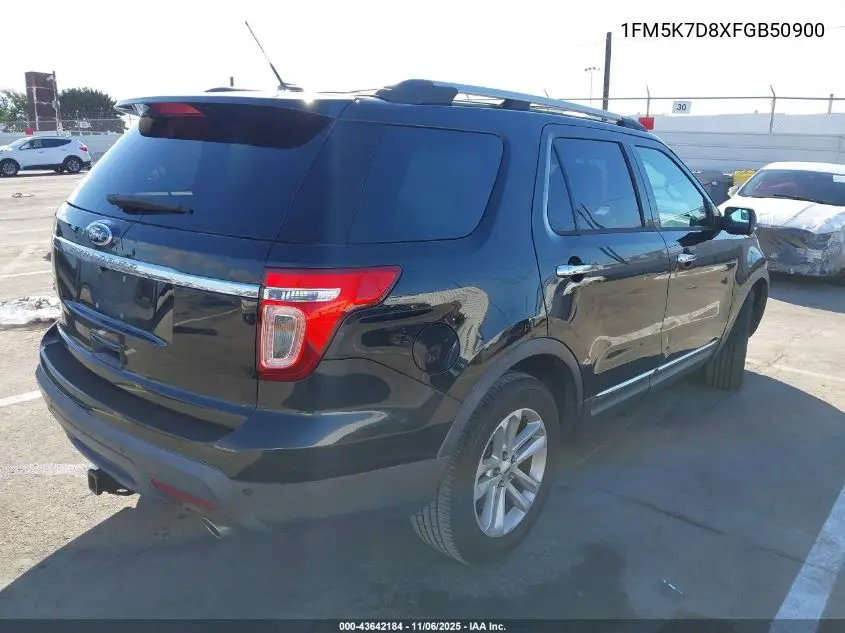 1FM5K7D8XFGB50900 2015 Ford Explorer Xlt