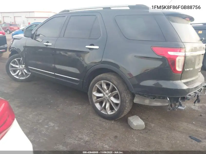 1FM5K8F86FGB88756 2015 Ford Explorer Limited